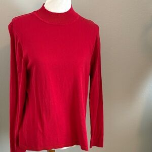 Coldwater Creek Vibrant Red Long Sleeve Top